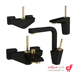 شیرالات تیفانی مشکی طلا شودر