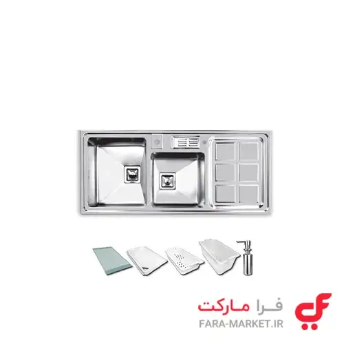 سینک ظرفشویی اخوان 320 روکار