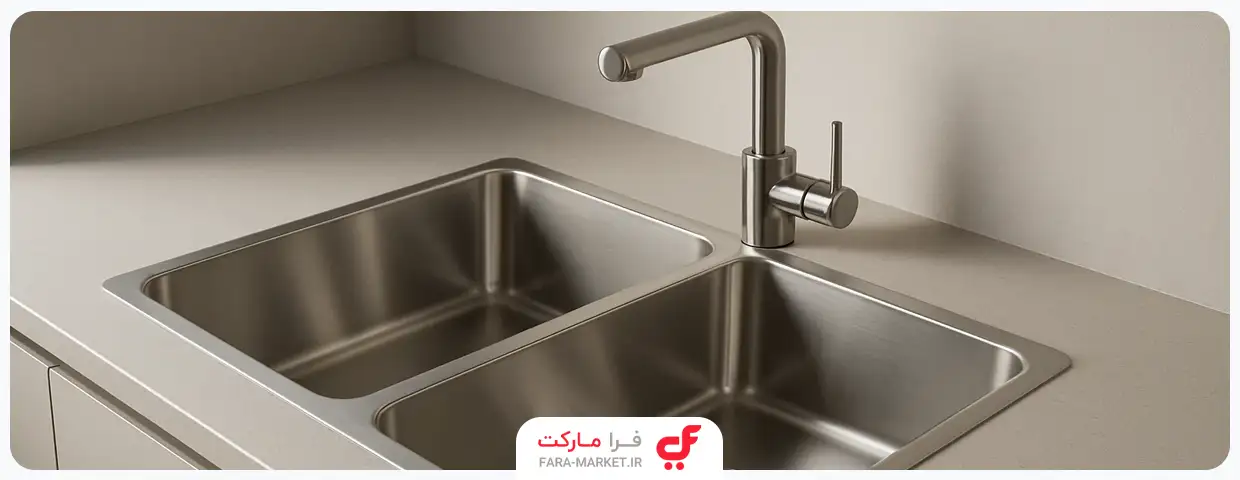 آب‌بندی سینک ظرفشویی توکار