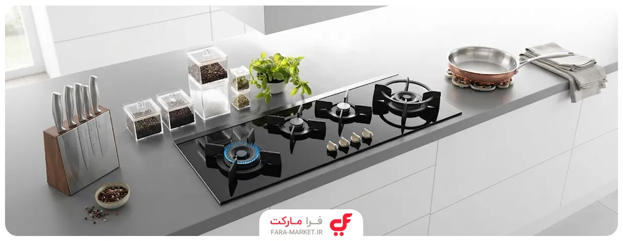 گاز صفحه ای استیل یا شیشه ای؟